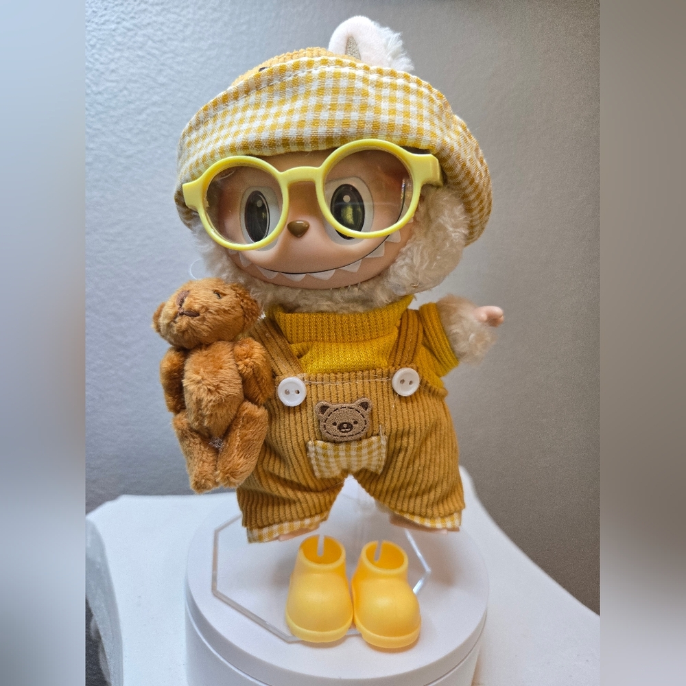 Labubu Outfit With Bear And  Accessories